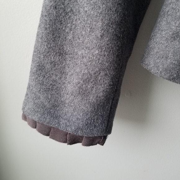 Gap Gray Wool Blend Winter Jacket Women's Size 8 - Picture 6 of 7